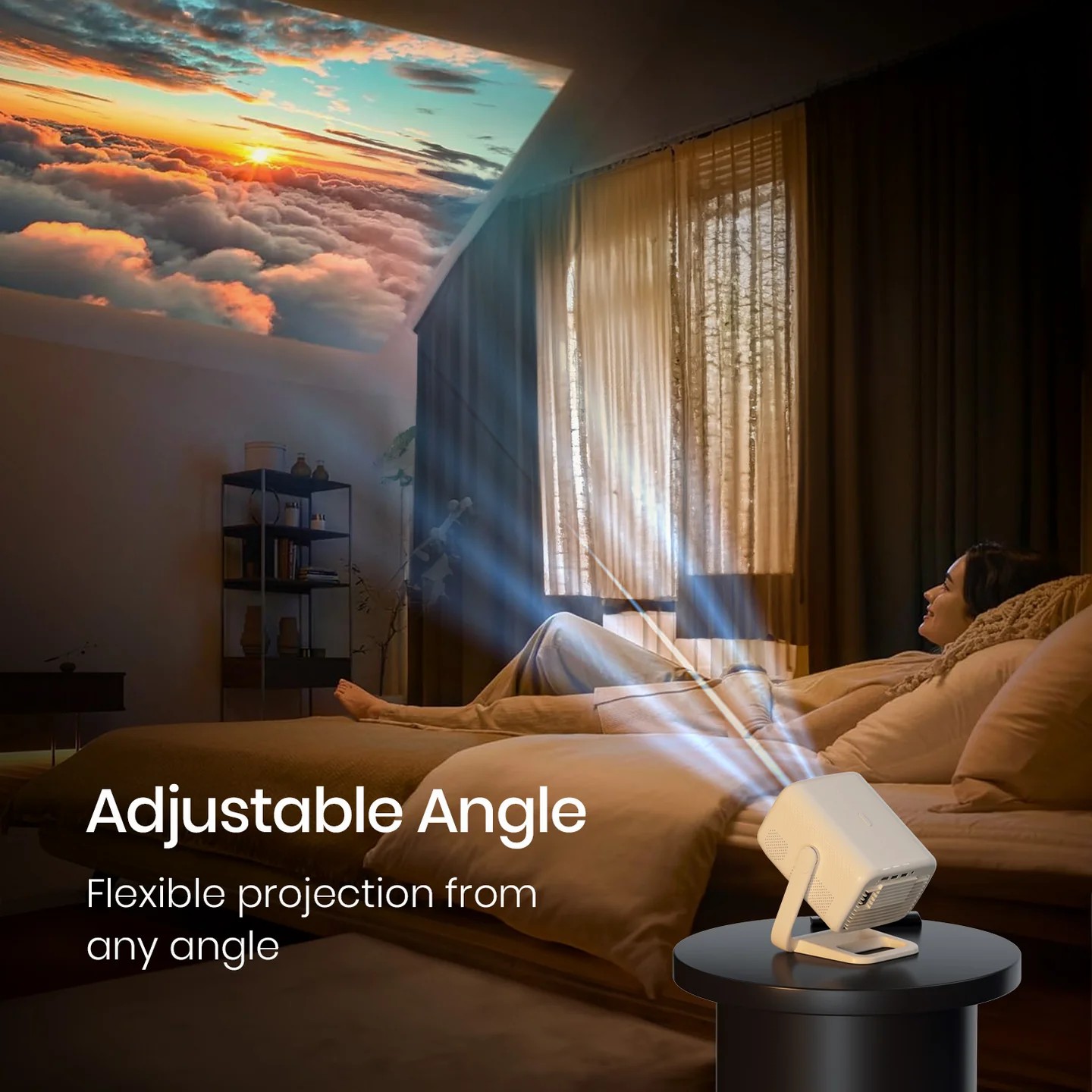 portronics beem 480 smart bluetooth projector with speaker 1440x - Image 2